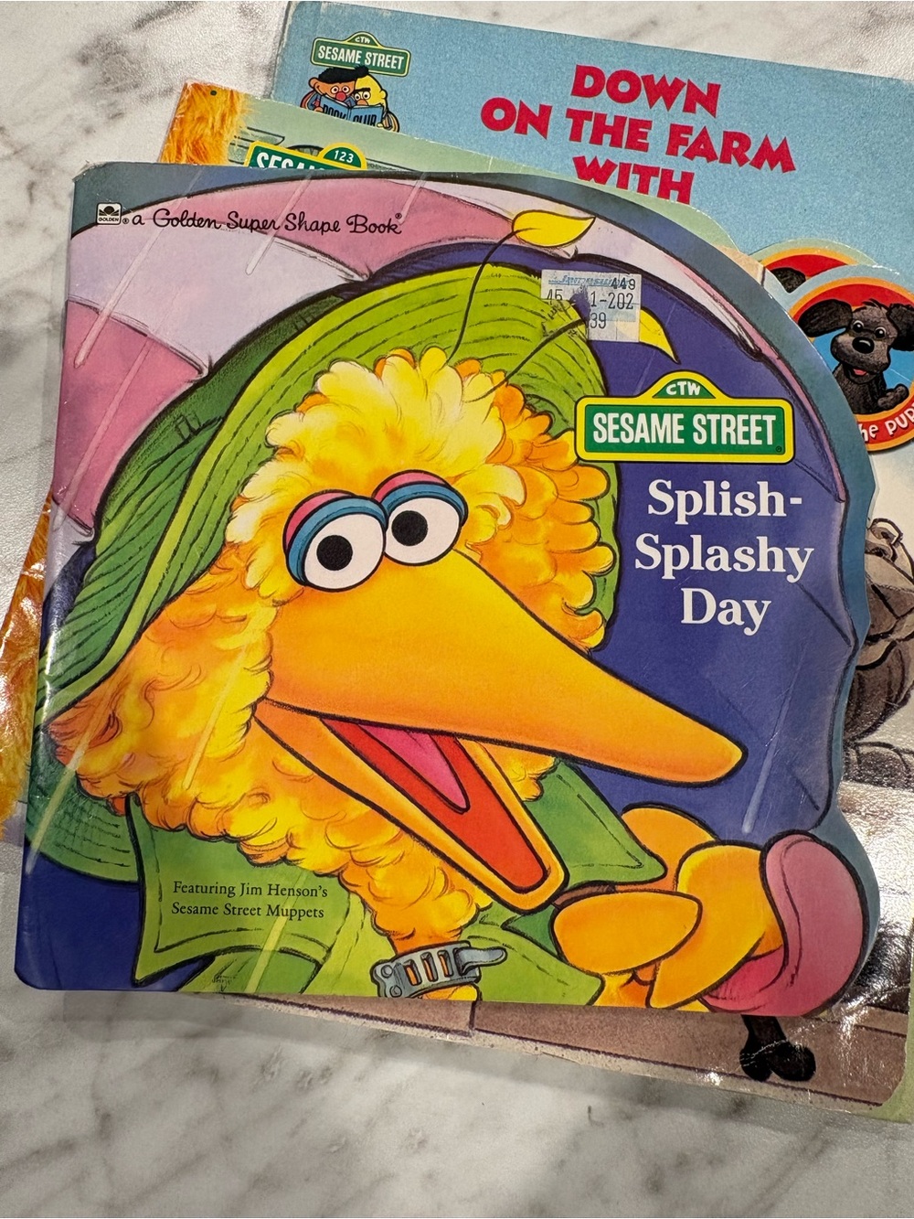Vintage Sesame Street Kids Board Book Bundle - Colorful Sesame Street Character - Picture 5 of 5